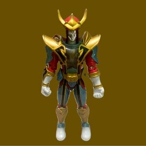 Power Rangers Bandai 2006 Warrior Action Figure with Red and Gold Armor